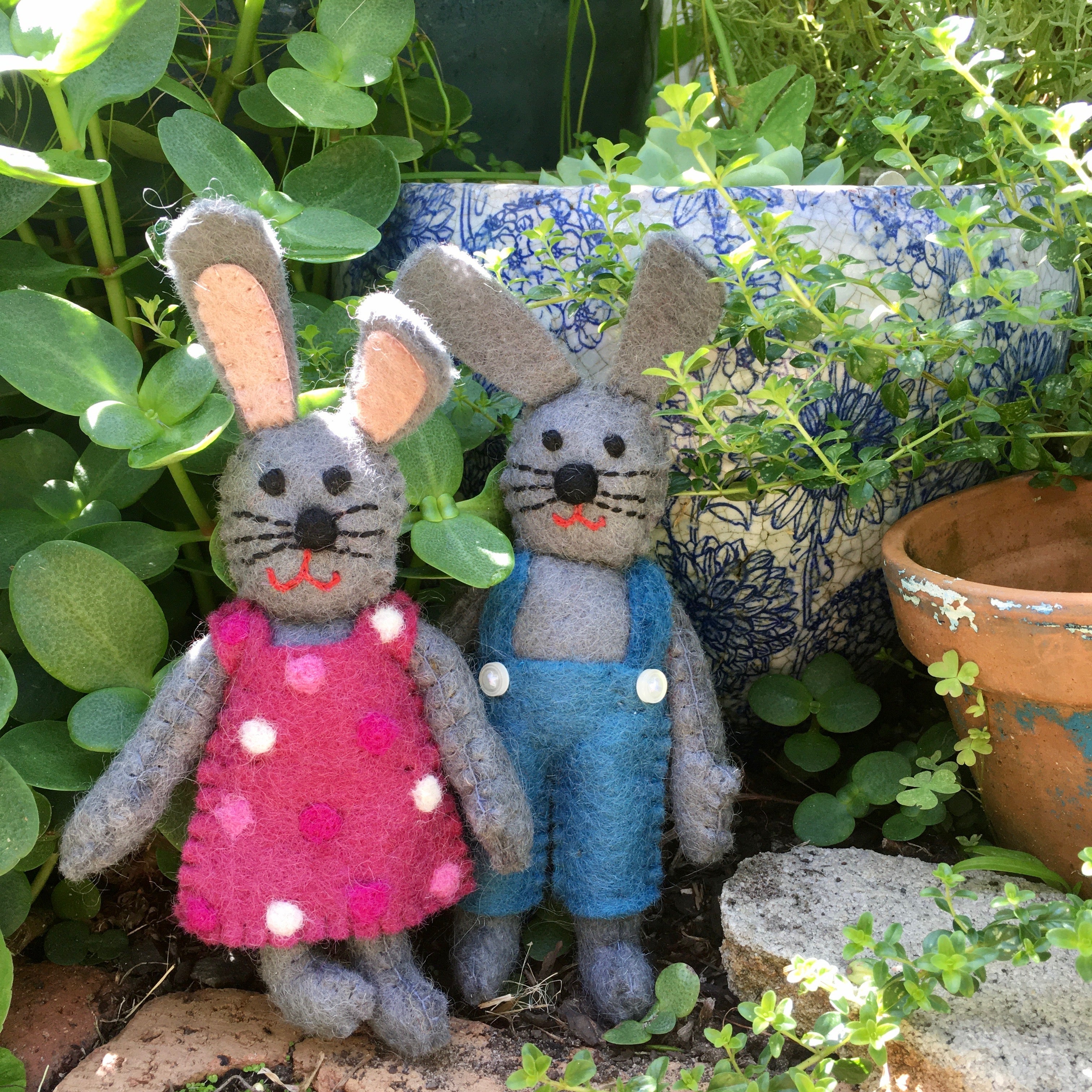 Grey Bunny Dolls