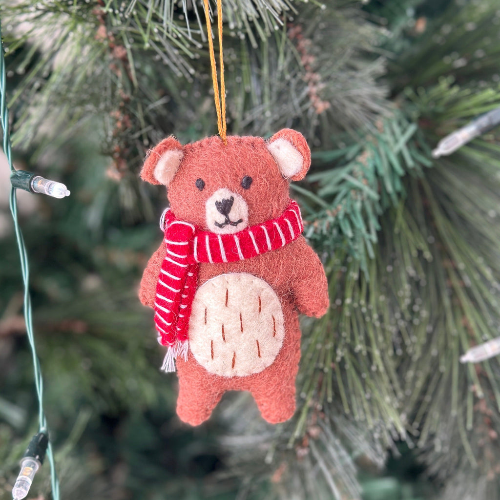 Scarf Bear Ornaments