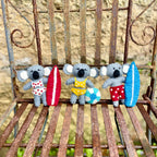 Surfing Koala Ornaments