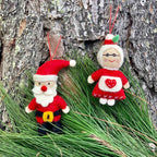 Claus Couple Ornaments