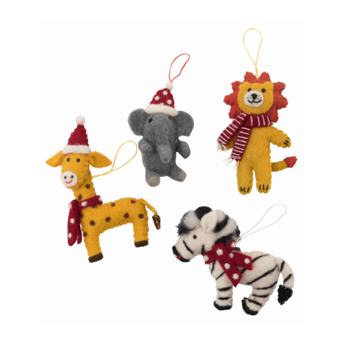 Safari Animal Ornaments