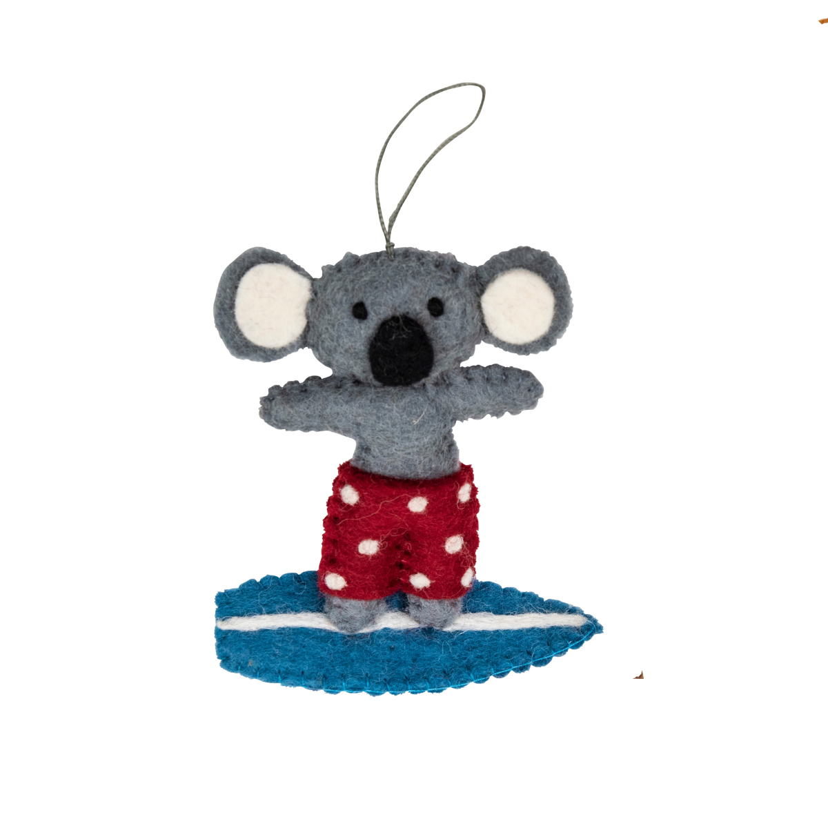 Surfing Koala Ornament