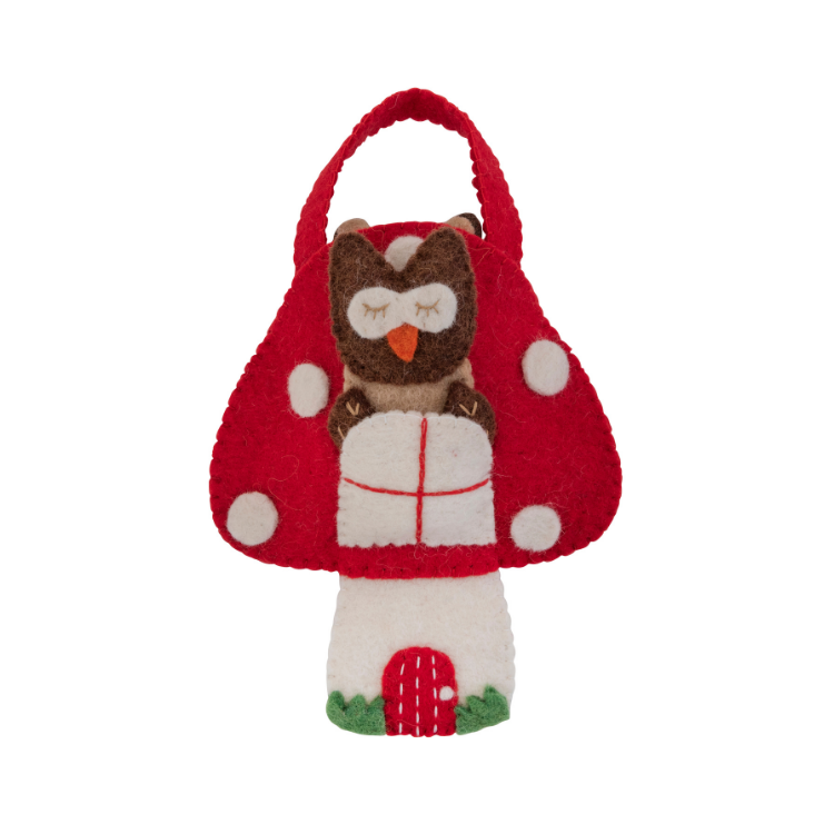 Mushroom Puppet Play Bag
