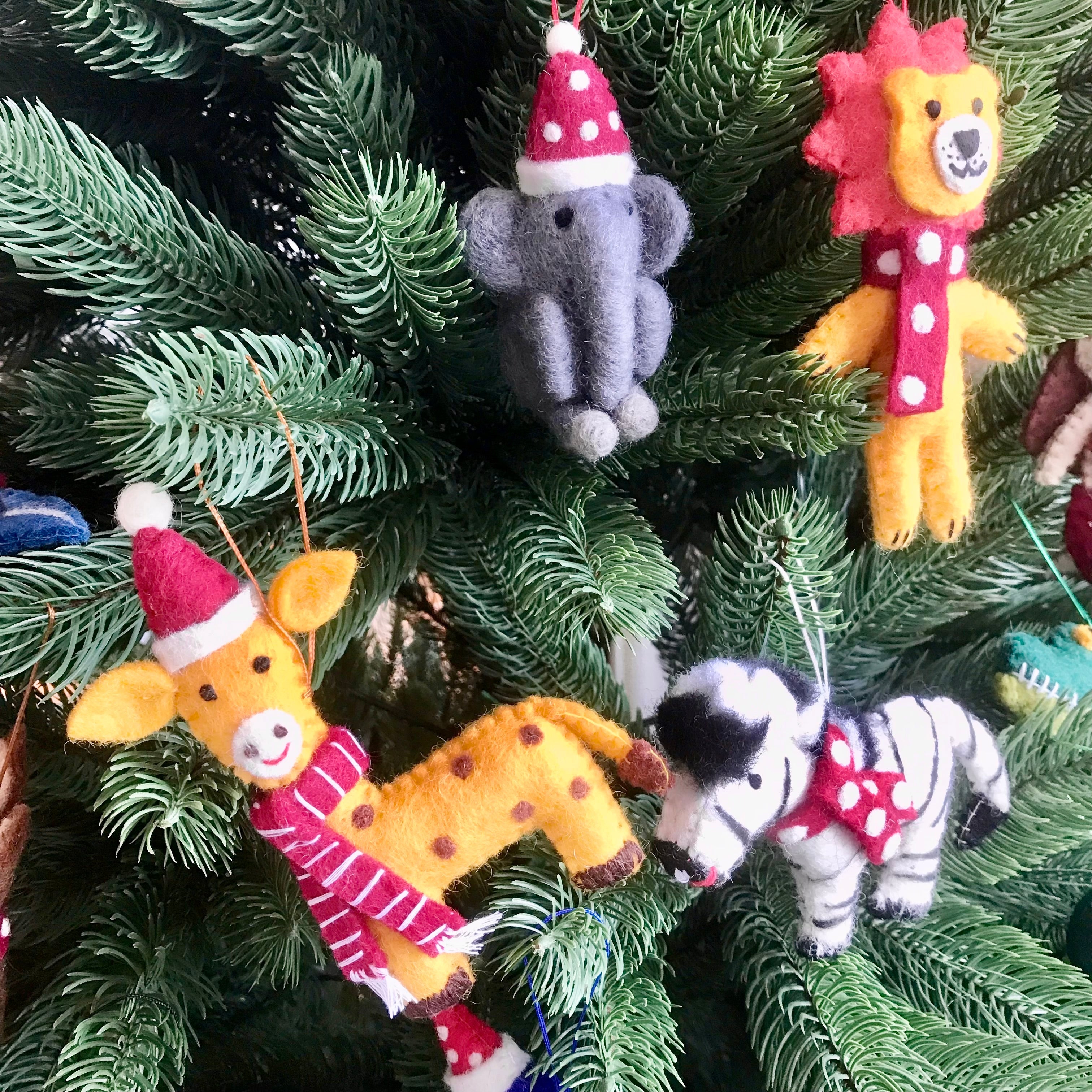 Safari Animal Ornaments