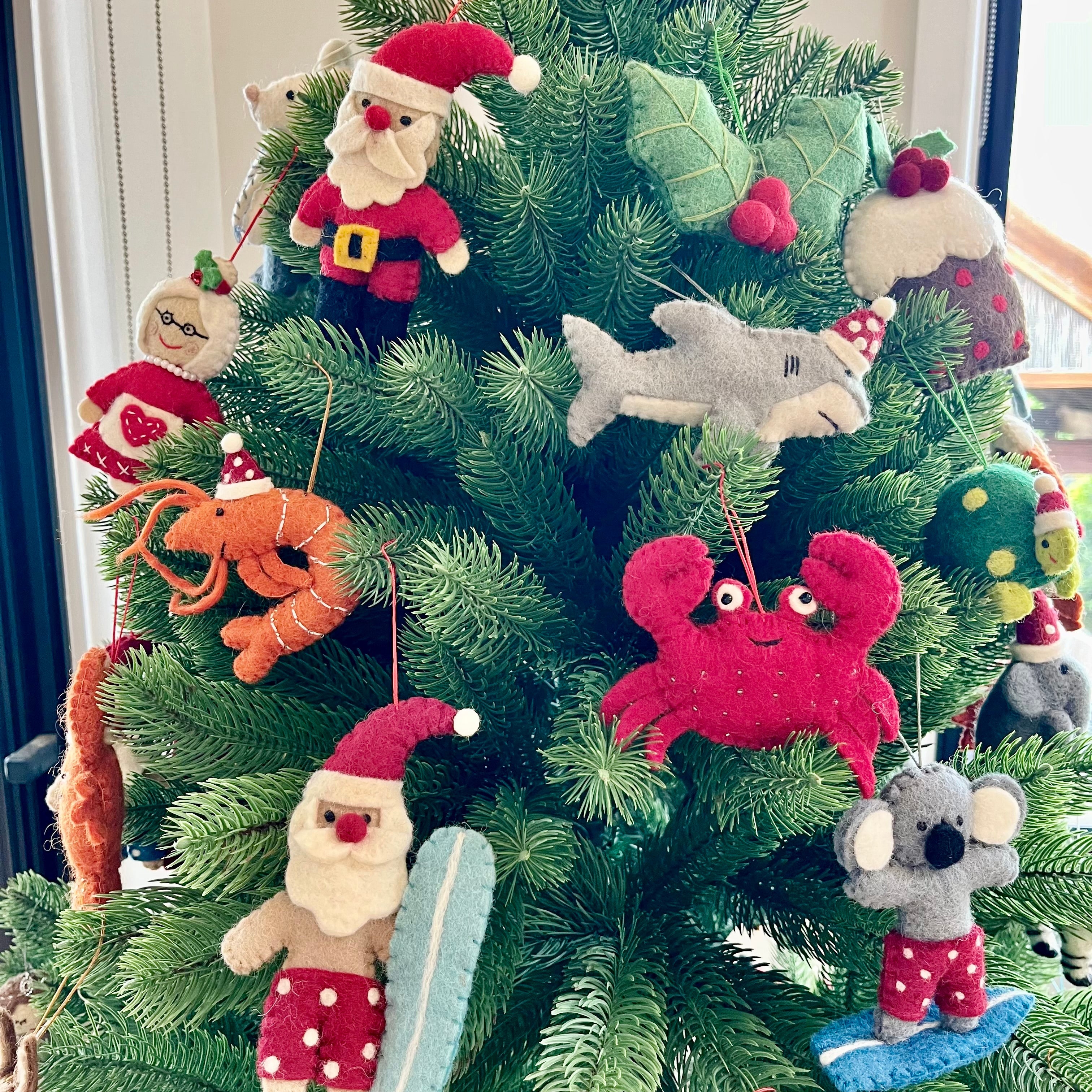 Claus Couple Ornaments