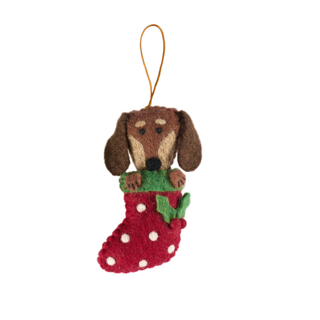 Dachshund Stocking Ornament