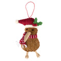 Holly Kiwi Ornament