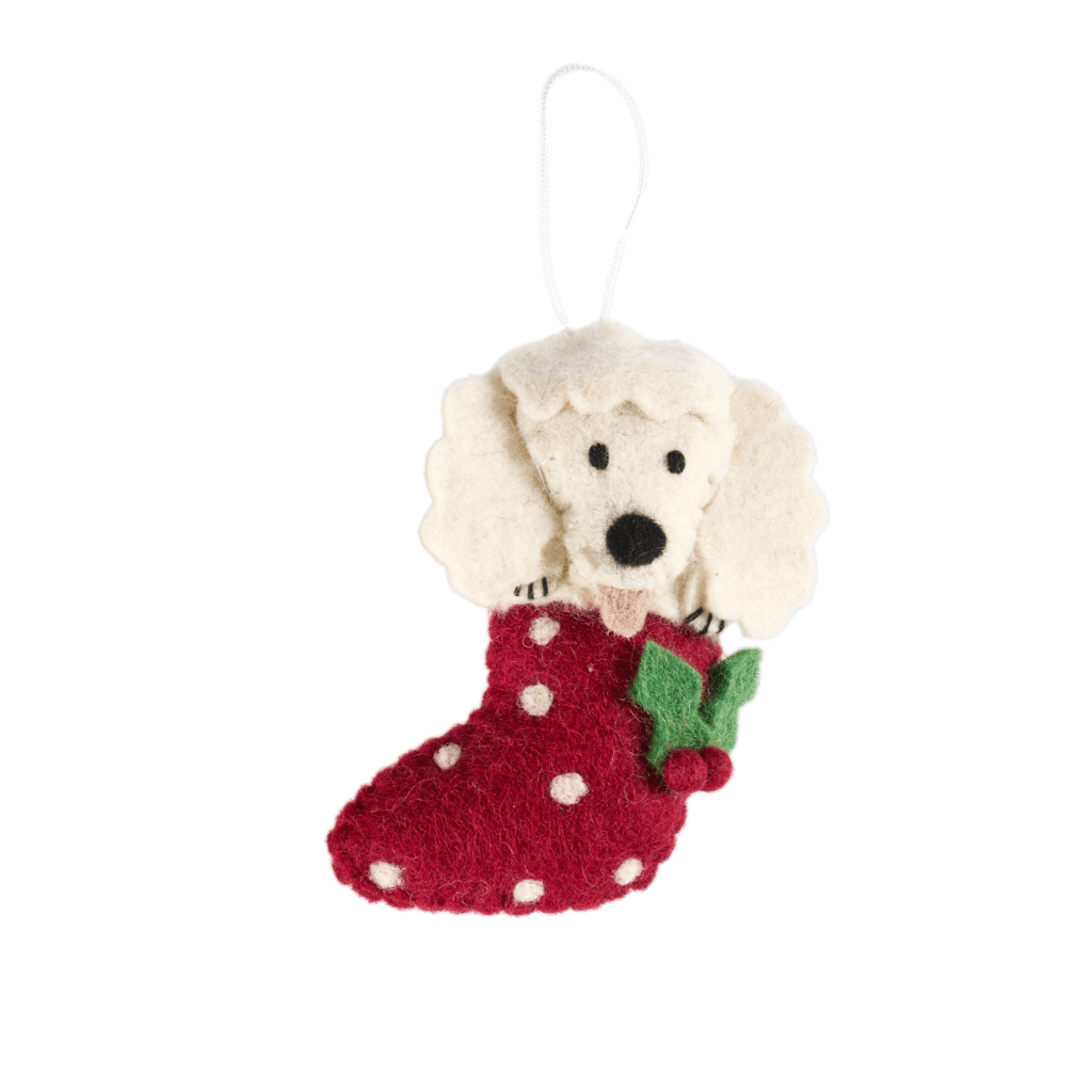 Poodle Stocking Ornament