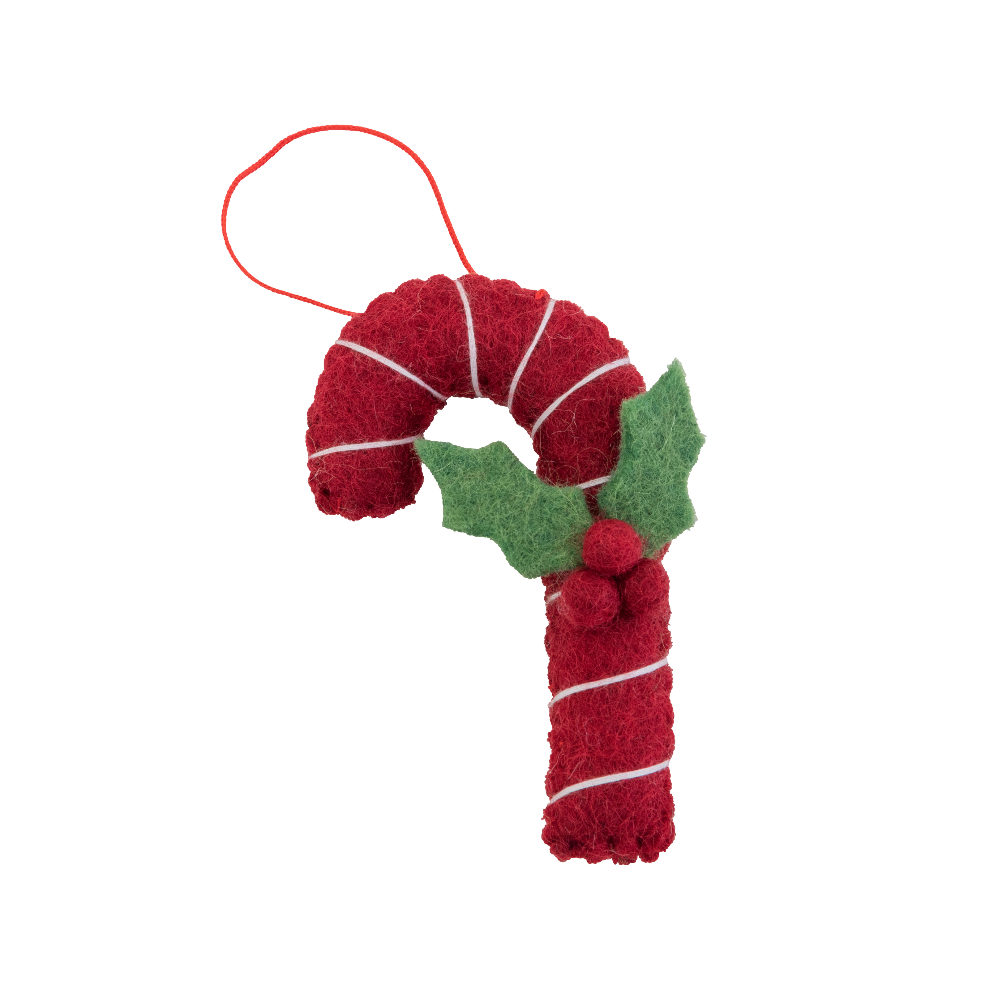 Holly Candy Cane