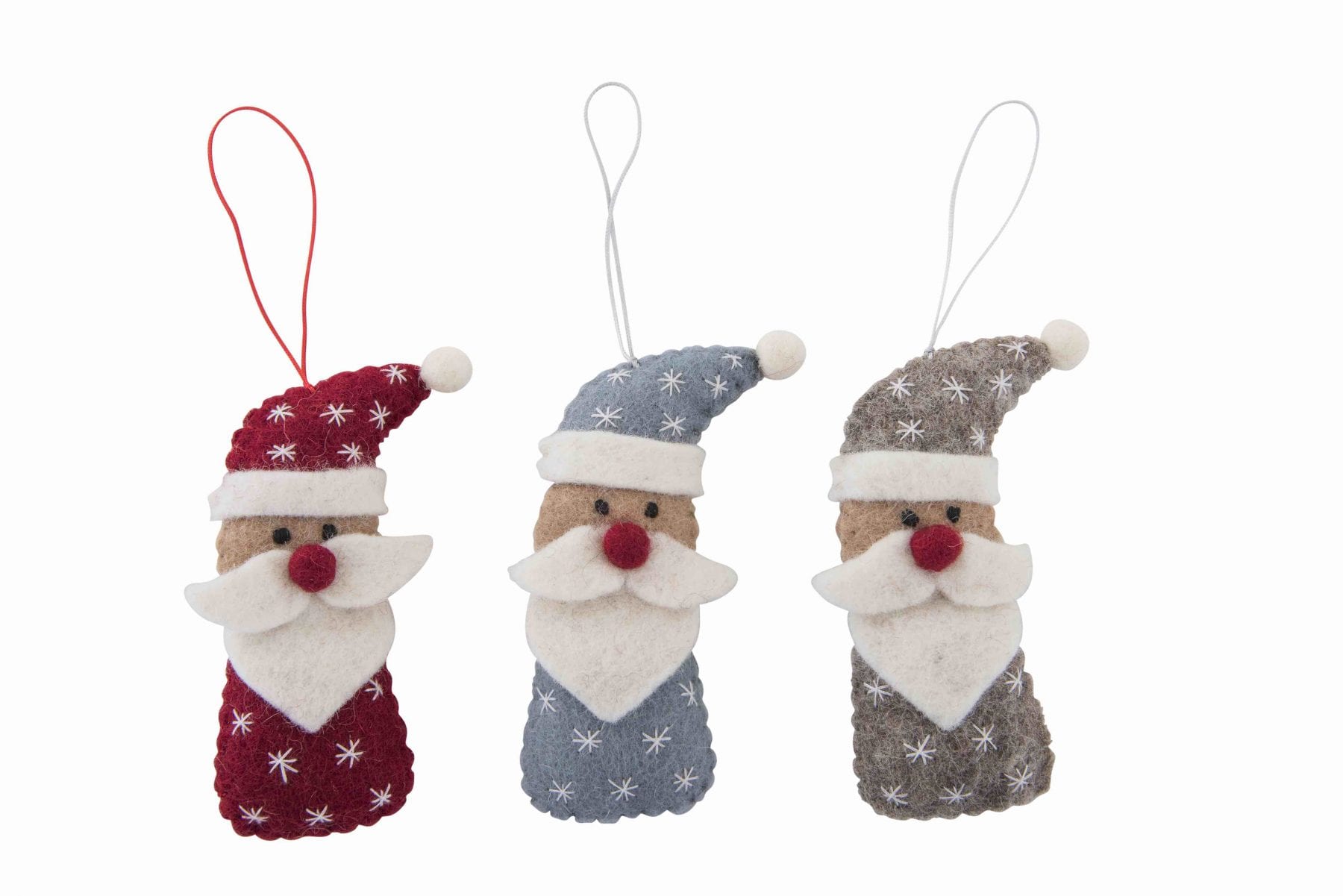 Snowflake Santa Ornament